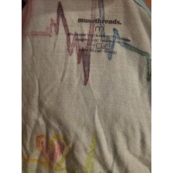 Muse Threads Heartbeat Women’s Lounge Wrap Dress Big Humans nurse medium bamboo - Picture 3 of 4